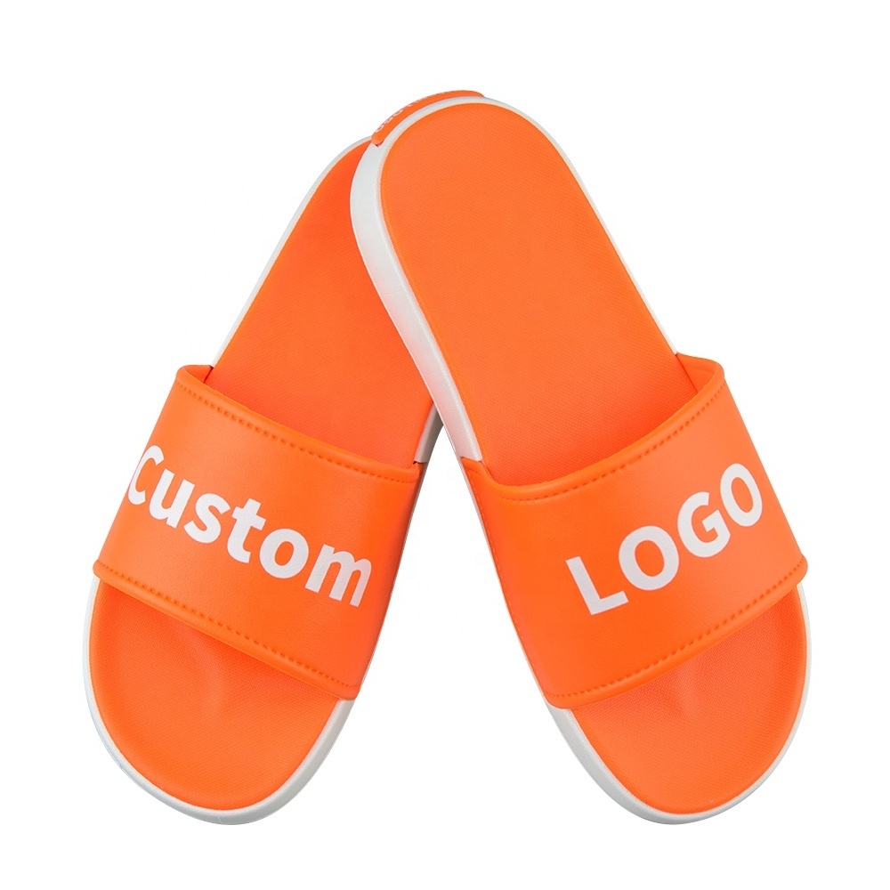 2022 Unisex Slippers Custom LOGO Indoor EVA PVC PU Sole Slides Sandal Blank Design Print Slippers