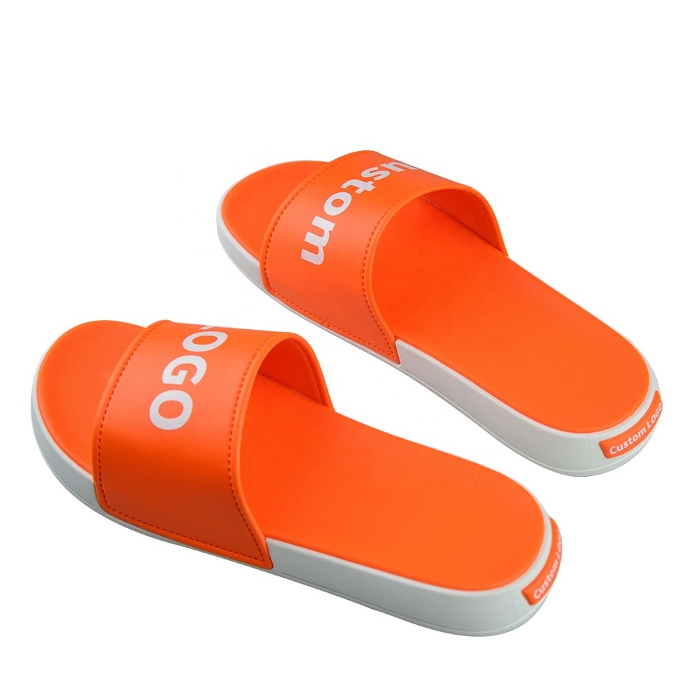 2022 Unisex Slippers Custom LOGO Indoor EVA PVC PU Sole Slides Sandal Blank Design Print Slippers