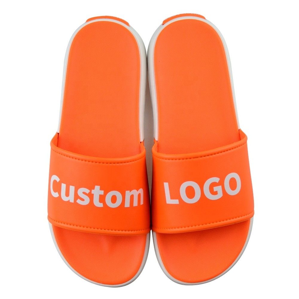 2022 Unisex Slippers Custom LOGO Indoor EVA PVC PU Sole Slides Sandal Blank Design Print Slippers