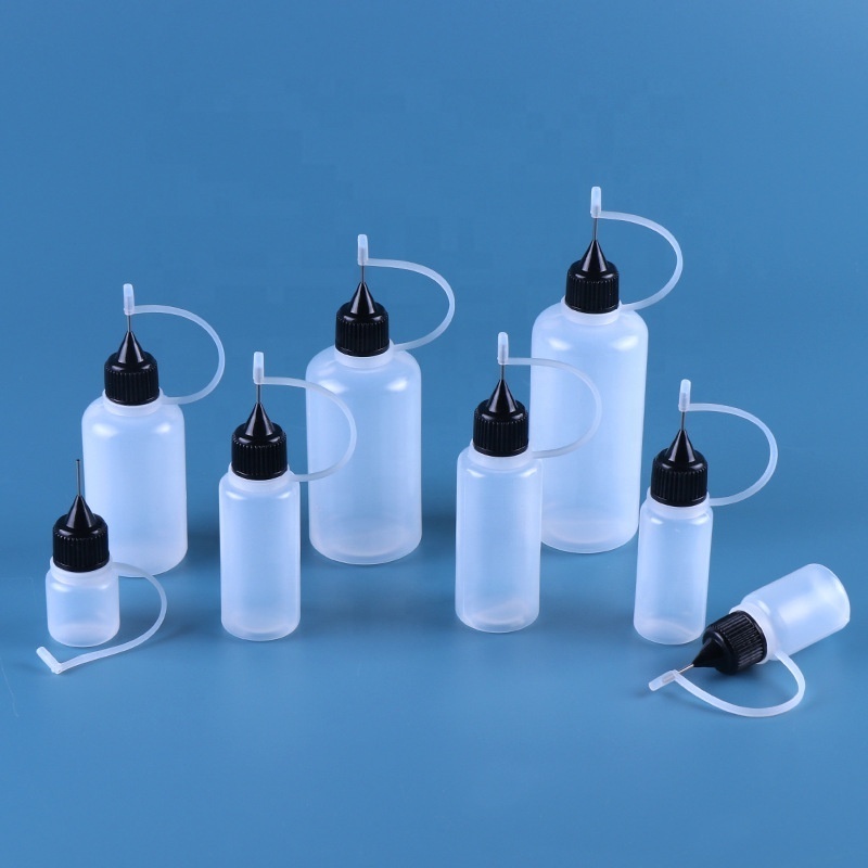 Precision Needle Tip Glue Applicator Bottles 1 OZ for DIY Paint Paper Quilling Craft Glue Ink Liquid Acrylic Painting