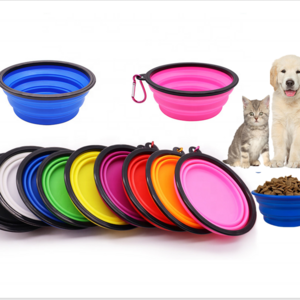 350ML Pet Folding Bowl Supplies Drinking Portable Dog Bowl Silicone Food Travel Bowl