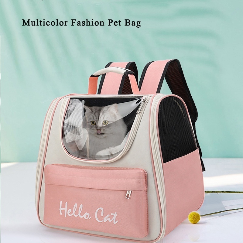 Portable Pet Bag For Cat Out Backpack Dog Travel Large Mesh Travel Bag Foldable Breathable Pet Transport Bag Carrying For Cats