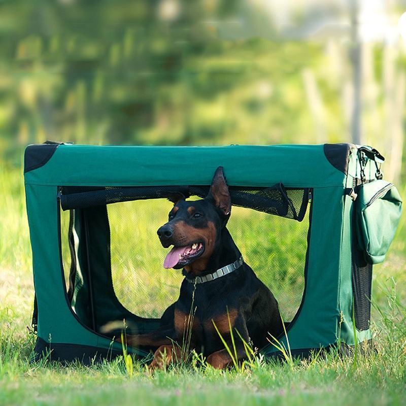 Medium And Large Dog Pet Bags Collapsible Dog Tent Durable Portable Soft Dog Bag Crate Carrier Kennel