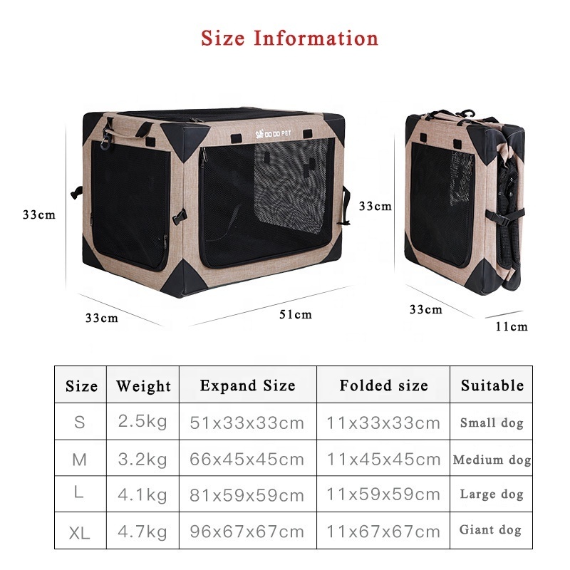 Folding Pet Tent Portable Multi Function Car Seat Pet Carrier Bag Portable Dog Carrier Nest Foldable Dogs Car Seat Carrier Cage