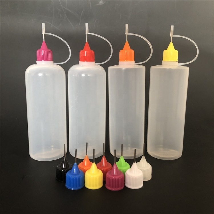 120ml Plastic Painting Glue Needle Tip Applicator Bottle Empty Squeeze Bottles