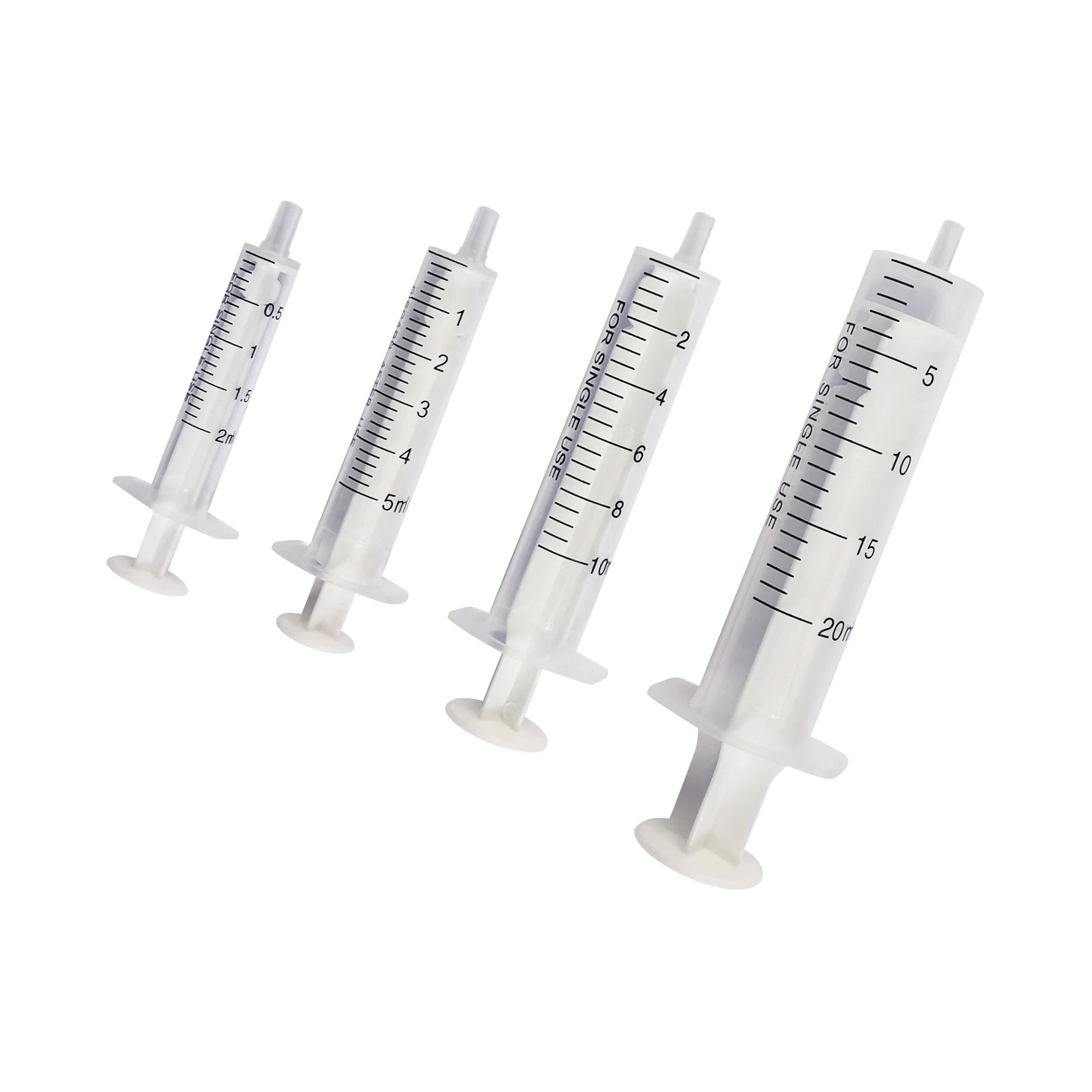 hypodermic syringe without gasket two-part 10ml/20ml