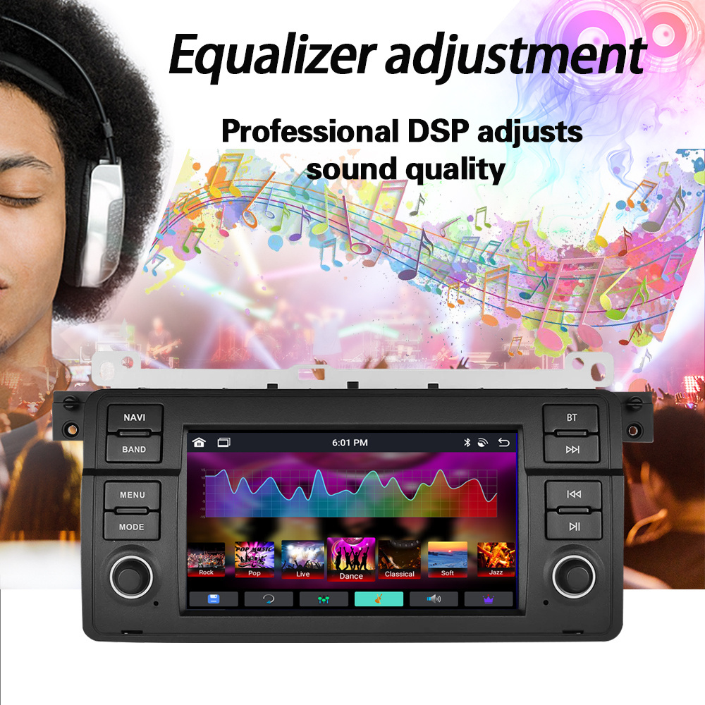 7 Inch Car Radio 2+32g 4+64g 2 Din Android 11 Autoradio For Bmw E46 Car Multimedia Navigation GPS WIFI Radio stereo