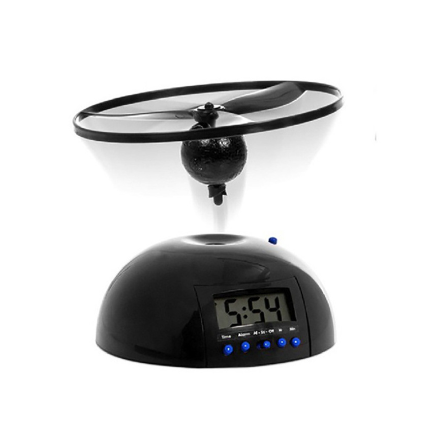 Lelyi Novelty promotional gifts Flying Helicopter Alarm Clock Novel Digital LCD Clock