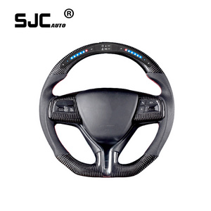 SJC Steering Wheel For Maserati Ghibli Levante Quattroporte LED Customized Carbon Fiber Leather High quality