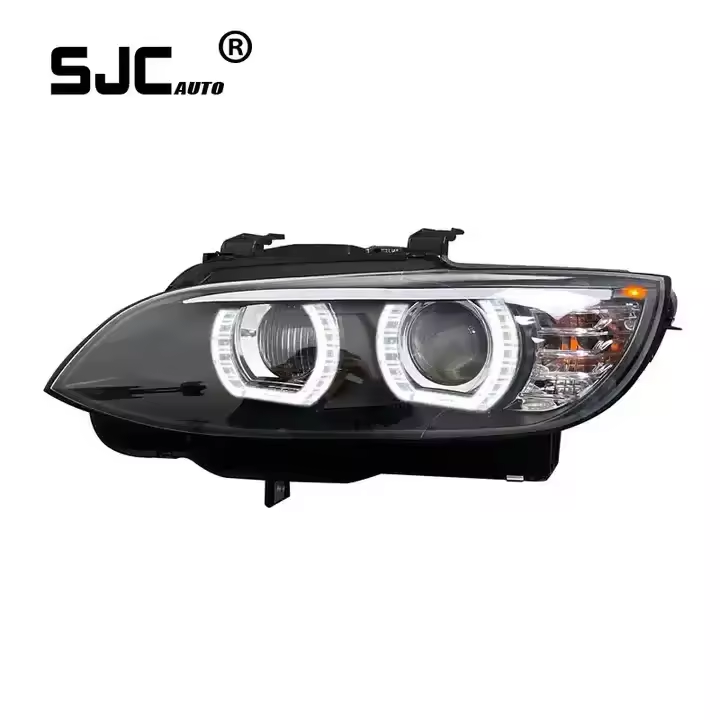 SJC Auto Car Accessories For BMW E92 Headlights 2006-2012 LCI Angel Eyes LED Headlights BMW E92 M3 & 3 Series plug and play