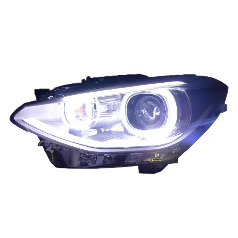 SJC Car Accessories For BMW 1 Series F20 Headlamp Assembly Equipped Angel Eye Daytime Running Lamp Modified Headlight