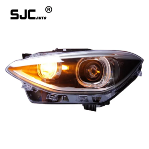 SJC Car Accessories For BMW 1 Series F20 Headlamp Assembly Equipped Angel Eye Daytime Running Lamp Modified Headlight