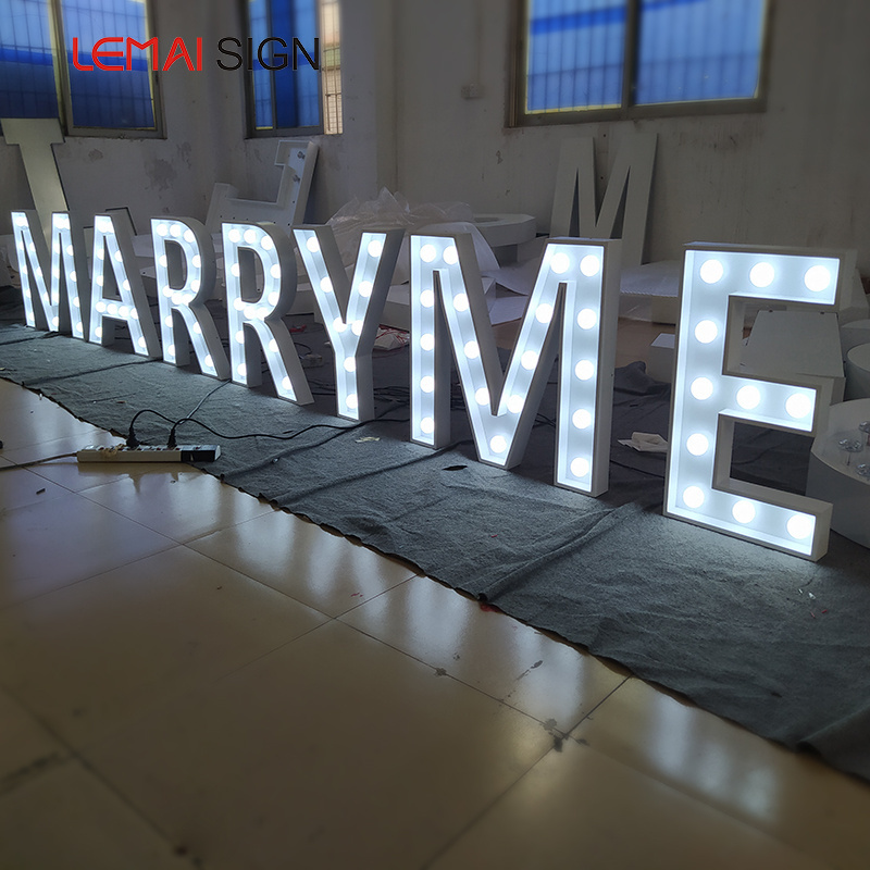 Decor Marry Me Lights Marquee  Numbers Giant Light Up Letters Led 3d Marquee  Alphabet Love Letters 3ft 4ft marquee letters