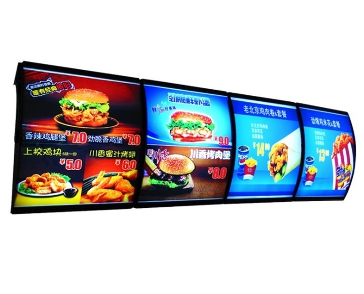 Sign light box fast food box led sign billboard led fast food restaurant menu board Advertising light box