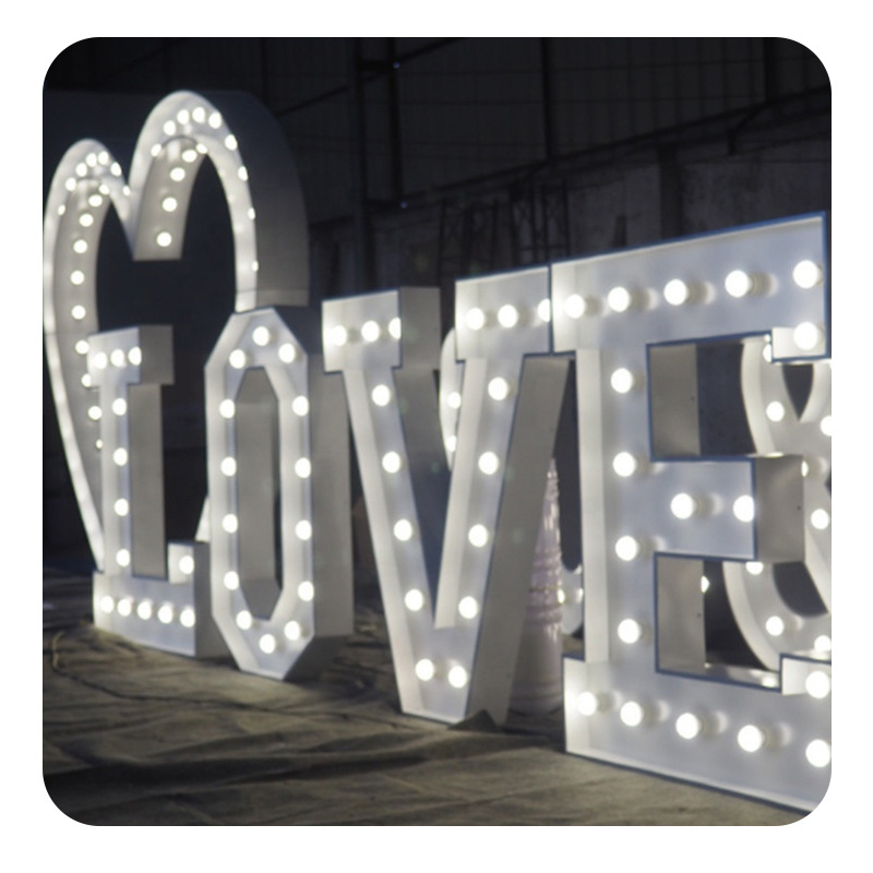 Props Wedding Decor Marry Me Lights Marquee Letter 3ft 4ft Big Numbers Giant Light Up Letters Led Marquee Alphabet Love Letters