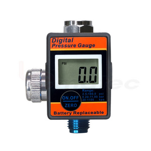 Adjusting Valve 1/4" Air Compressor Spray Paint Gun Digital Air Pressure Regulator Gauge