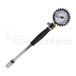 Precision Dial 220 Psi Tire Pressure Gauge With Chuck Deflator