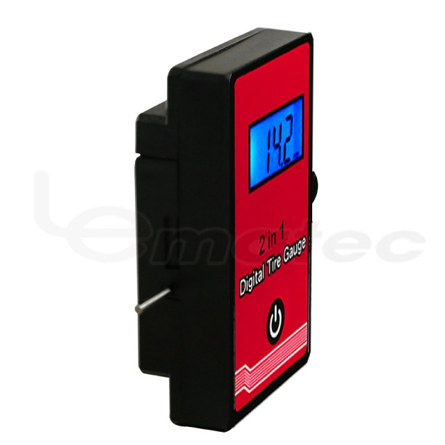 Electronic Lightweight 2 in 1 Digital Tyre 150 PSI Pressure Testing Tire Tread Depth Gauge