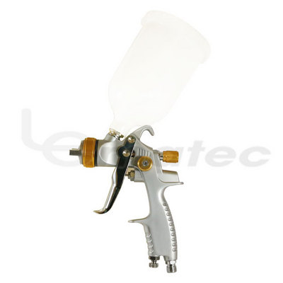 LEMATEC Professional HVLP Spray Gun Paint Air Spray Gun Gravity Feed Auto Pneumatic Tools 600 Ml Aluminum TW 20 - 50psi 10"- 12"