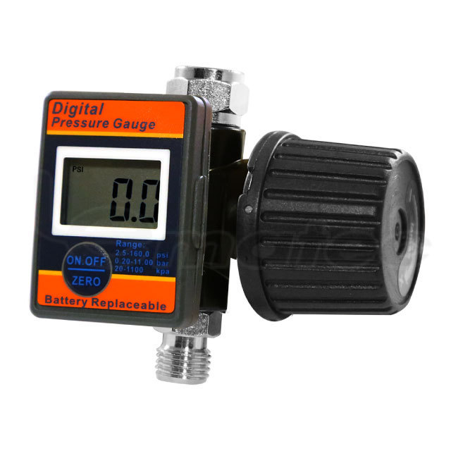 1/4inch Adjustable Digital Air Pressure Regulator For Spray Gun Paint Gun Taiwan Made Accurate Gauge