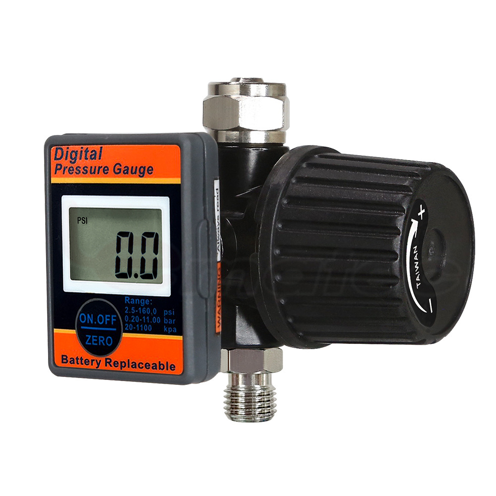 1/4inch Adjustable Digital Air Pressure Regulator For Spray Gun Paint Gun Taiwan Made Accurate Gauge