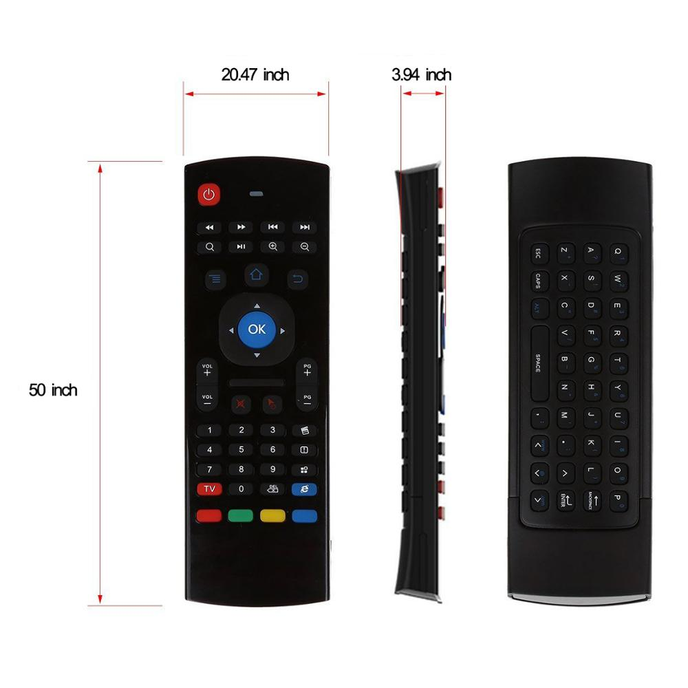 Digital Double Keyboard MX3 Fly Air Mouse 2.4G Wireless Universal Remote Control up to 15 Meters Android Tv Box 2.4ghz Wireless