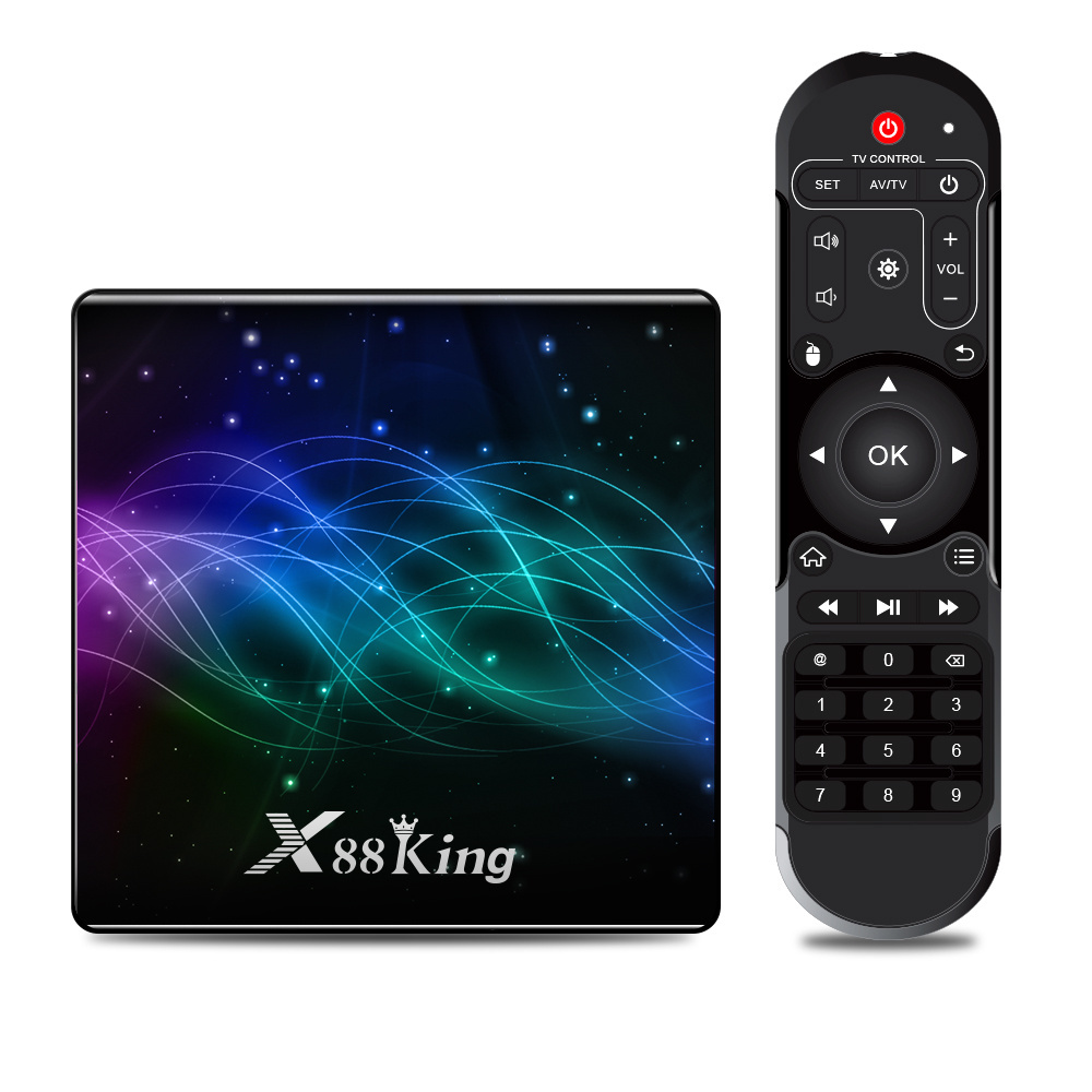 X88 King Amlogic S922X Android 9.0 TV Box B T 5.0 4GB RAM 128GB ROM Quad+dual core tv box