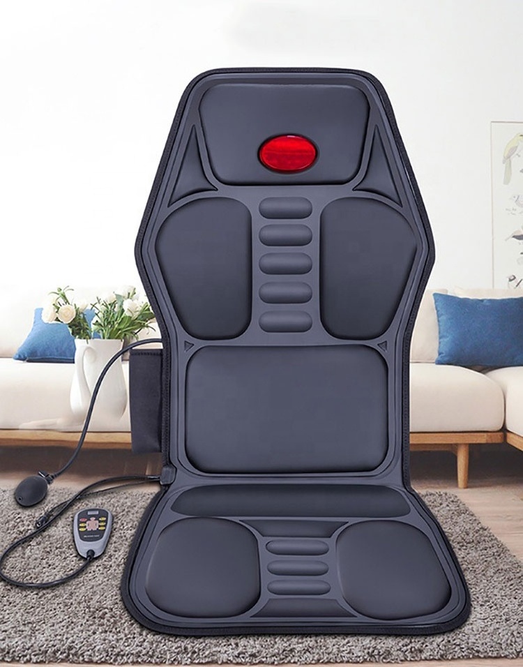 2023 Good Price Korea Electric Massage Mattress Infrared Heating Seat Car Massage Cushion with Heat Vibration