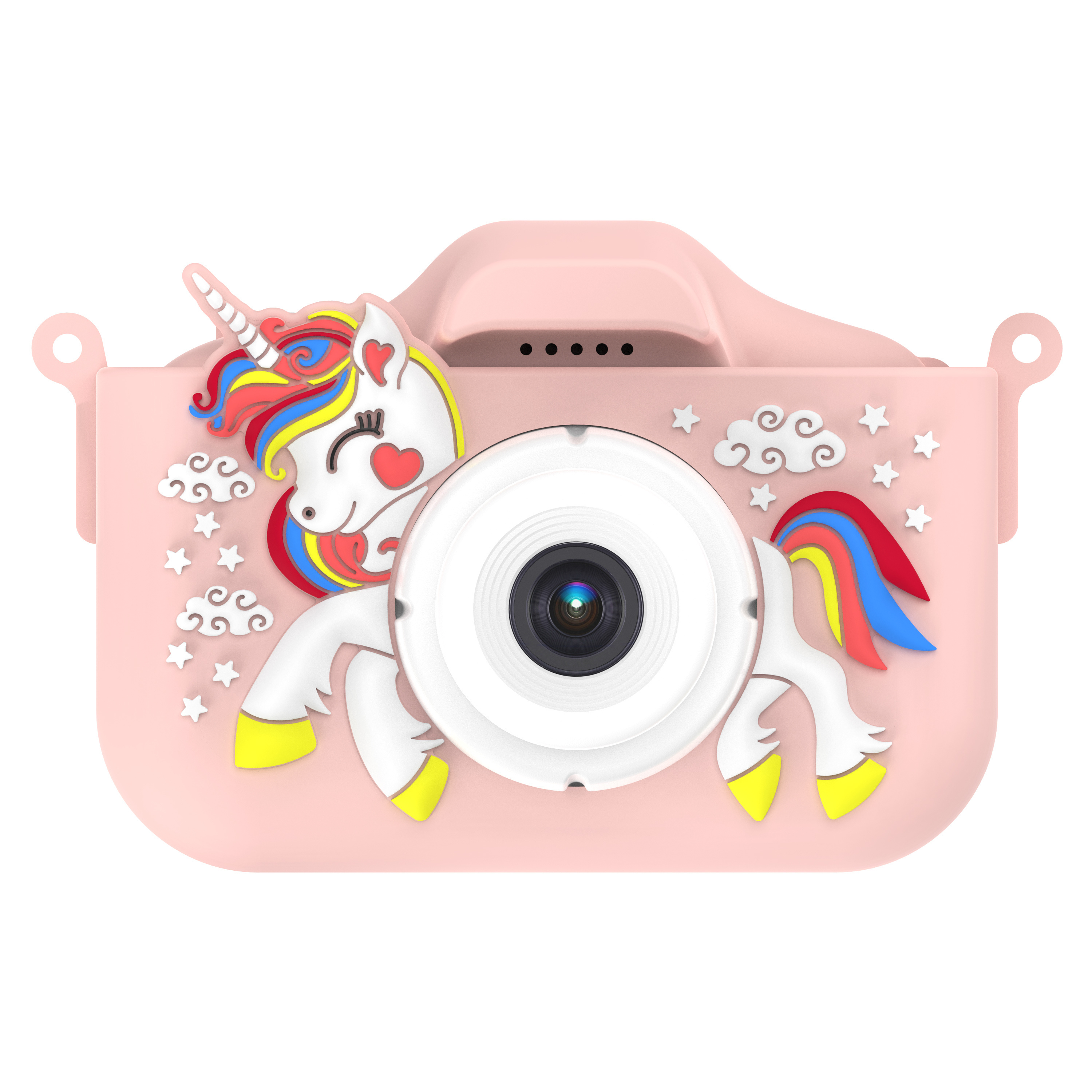 New Unicorn Silicone Children video camera 1080P HD mini camara for kids gift