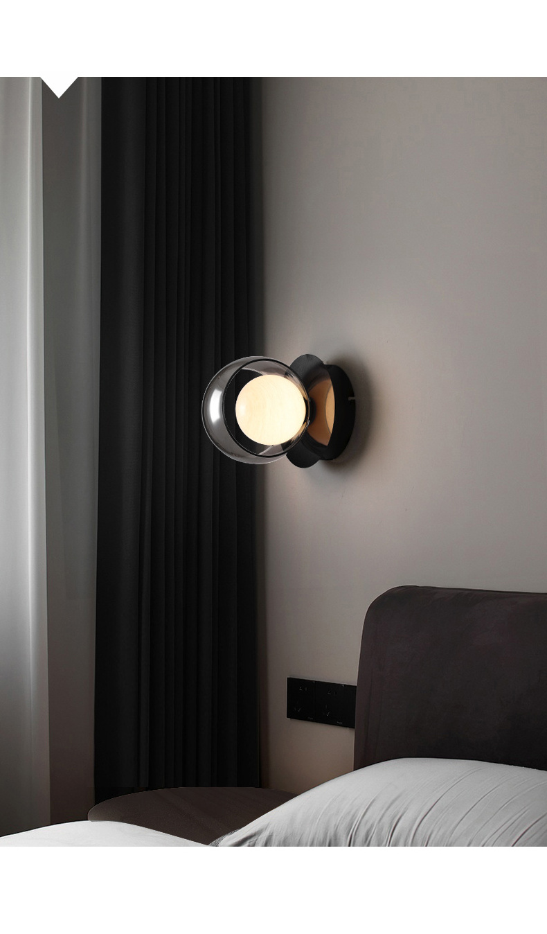 Nordic Contemporary Wall Light Up Down Aluminum Wall Lamp Indoor Black Lighting Fixture LED Farmhouse Wall Sconce