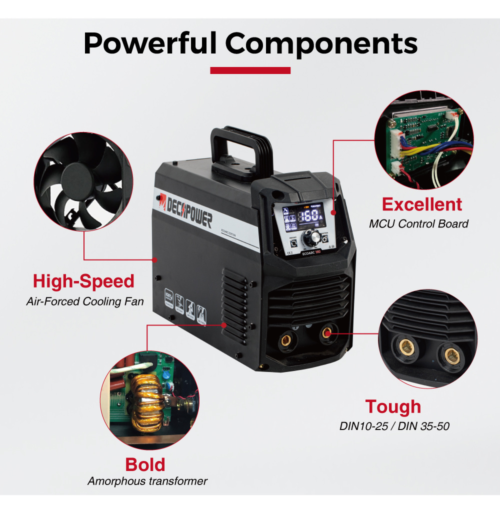 high efficient mini inverter mma welder MMA IGBT inverter arc 200A welding machine