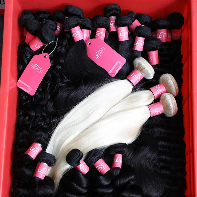 Hot Sale Unprocessed 100% Virgin Human Hair 3 Bundles With Lace Closure Cuticle Aligned Hair Raw Indian Hair Bundles