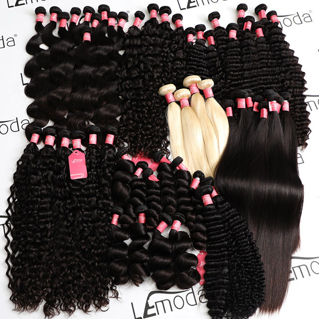 Lemoda Wholesale Cheap Price 100% Brazilian Raw Virgin Human Hair Extensions Cuticle Aligned Bundles Natural Virgin Hair Vendors