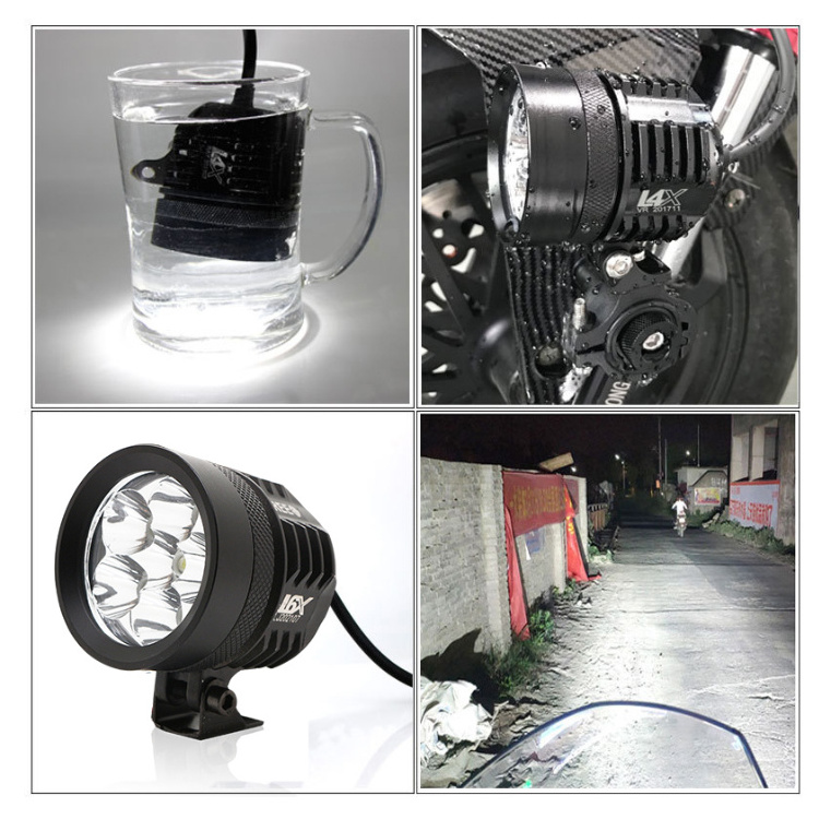 motorcycle headlight led L4X L6X 40W lamp electric vehicle 4-bead headlamp lighting car spotlights