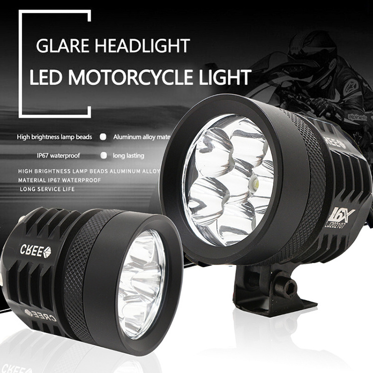 motorcycle headlight led L4X L6X 40W lamp electric vehicle 4-bead headlamp lighting car spotlights