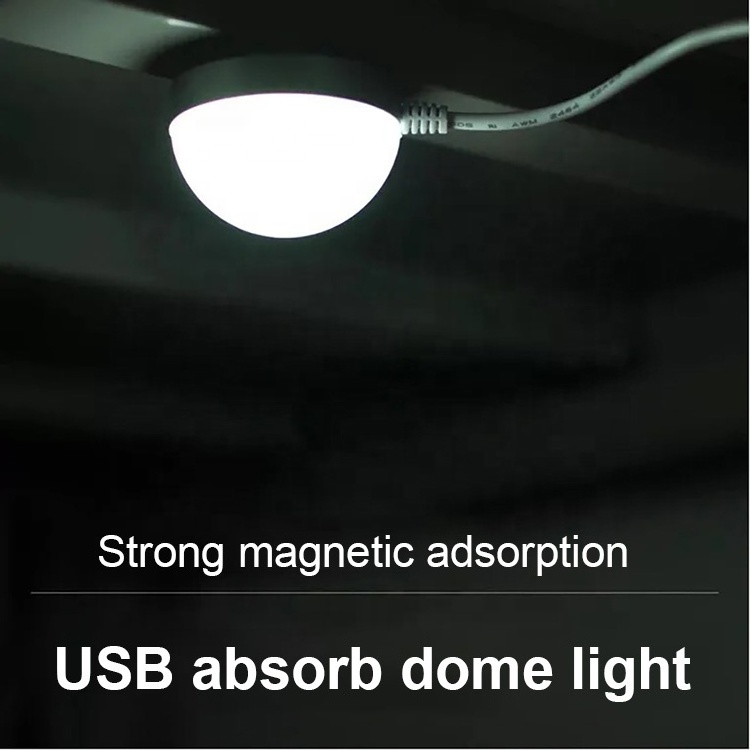 Universal Car Interior Light USB Charging Rechargeable LED Reading Light Magnetic Roof Ceiling Ambient Detailing Lamp