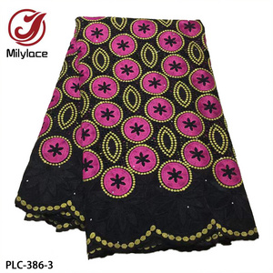 2021 Beautiful Dress Material African Embroidery 100% Cotton  Swiss Voile Dry Lace Fabric