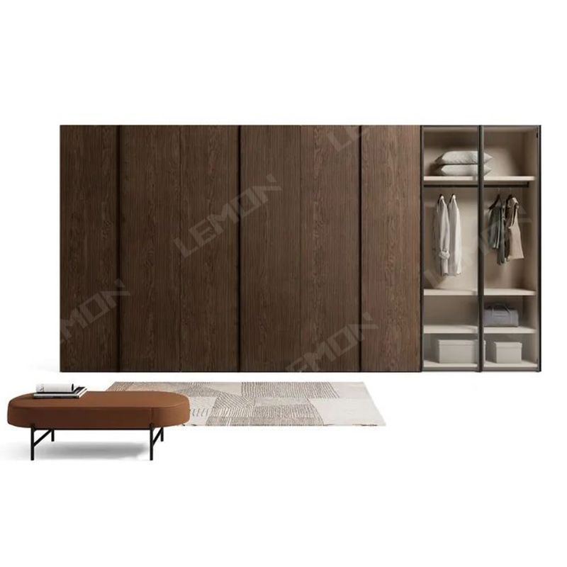 Home furniture modern design custom size high quality wooden wardrobes closet clothes organizer for bedroom living room