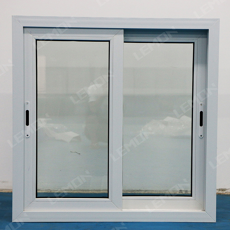 Factory direct pvc window profile 800mm*1000mm double glazed soundproof double hanging UPVC sliding window casement window