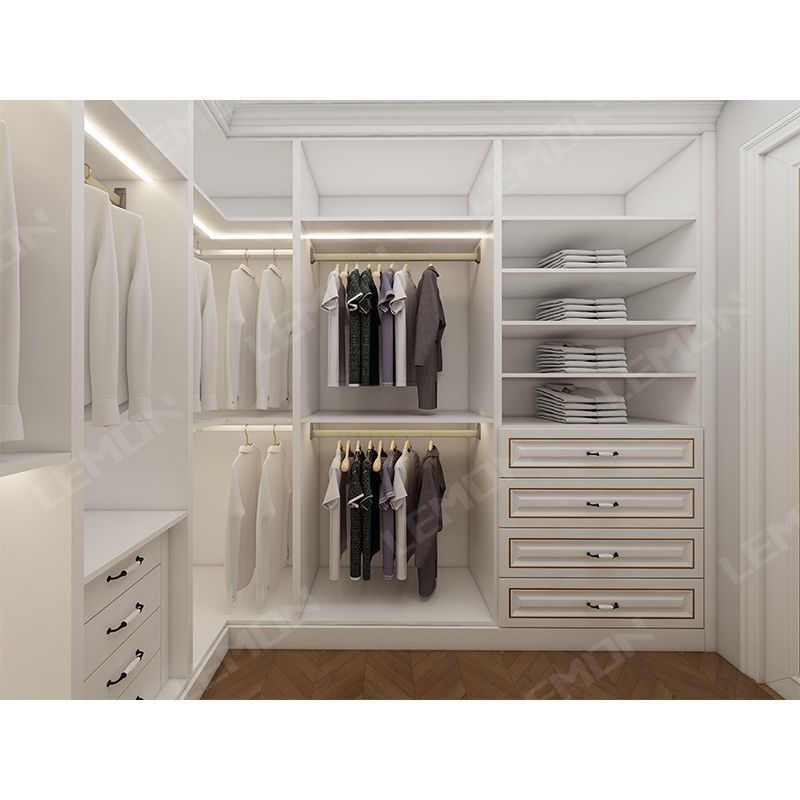 Melamine White Hanging Door High Gloss Furniture Lacquer Wardrobe For Bedroom White Tall Contemporary Wardrobe Cabinets