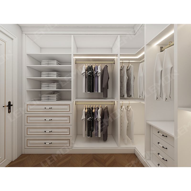 Melamine White Hanging Door High Gloss Furniture Lacquer Wardrobe For Bedroom White Tall Contemporary Wardrobe Cabinets