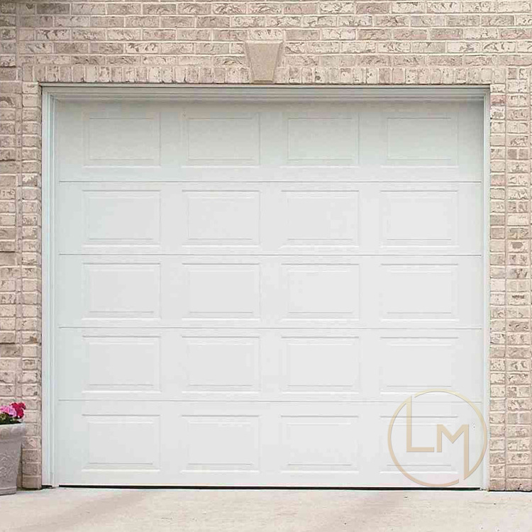 Hot Sale On Line Custom Aluminum Double 4 Panel Electric 9 Ft x 8 Ft 16 x 7 9x7 Garage Door White