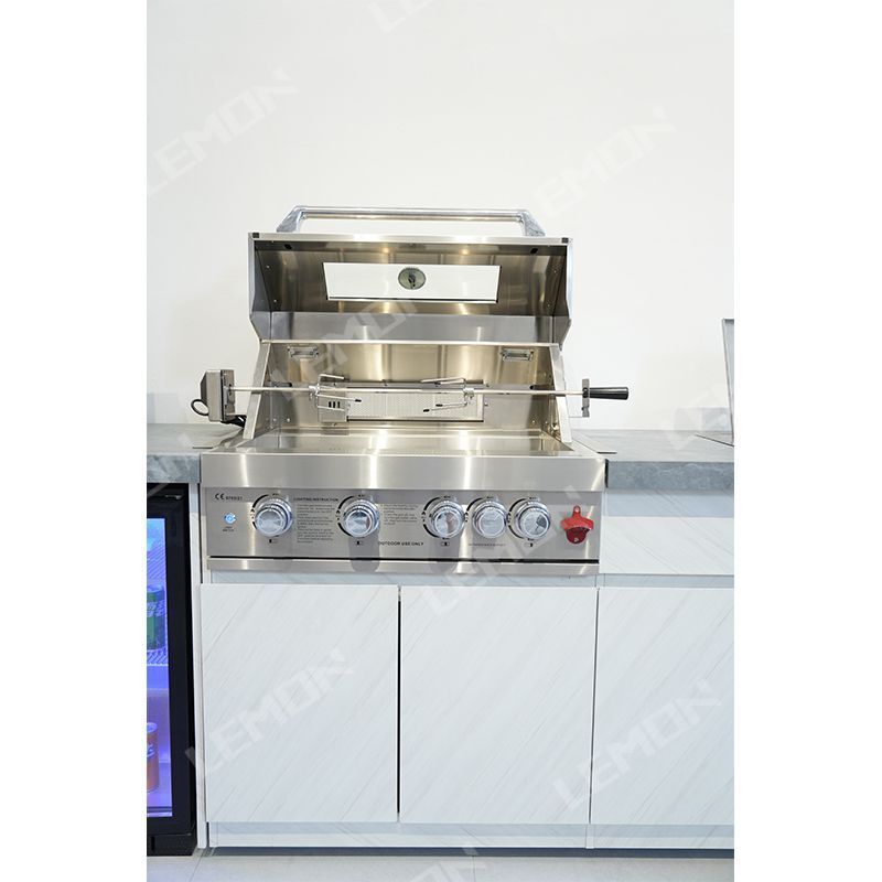 New Style Stainless Steel Outdoor Kitchen Cabinets American Standard Kitchen Cabinets Waterproof Smart Kitchen