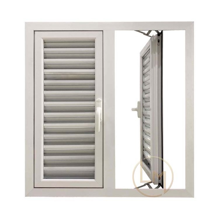 California Hurricane Protection Sound Insulation Fixed House Exterior Shutter Aluminum Windows Louver