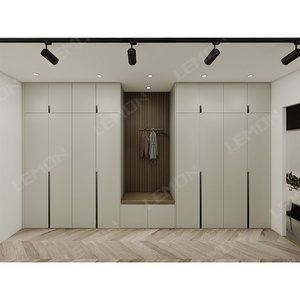 Large High Gloss Laminate Bedroom Wardrobe Armoire Cupboard