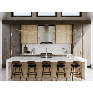 Standard Shaker Style Designs Ready Modern Island Millwork Furniture Modular Kitchen Cabinets Solid Wood