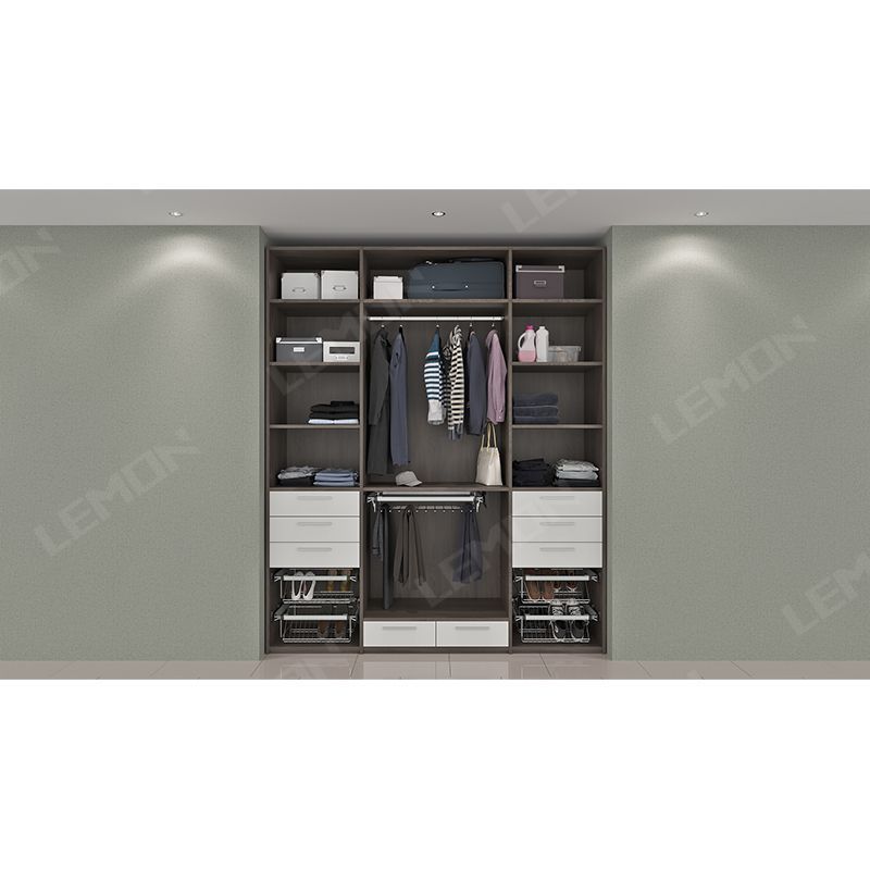 Morden appearance built-in wardrobe with sliding door system design Australian standard