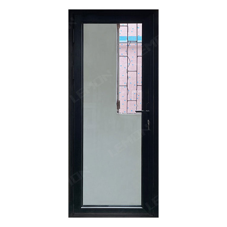 Cheap Price Supermarket Shop Double Glass Entry Aluminum Commercial Swing Store Front Door For Sale