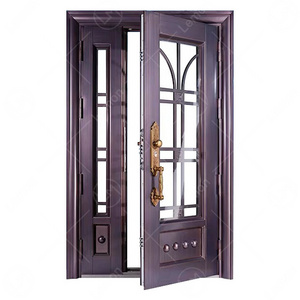 Lebanon Left Hand Outswing Insert Half Moon Glass Single Commercial Exterior Door Steel