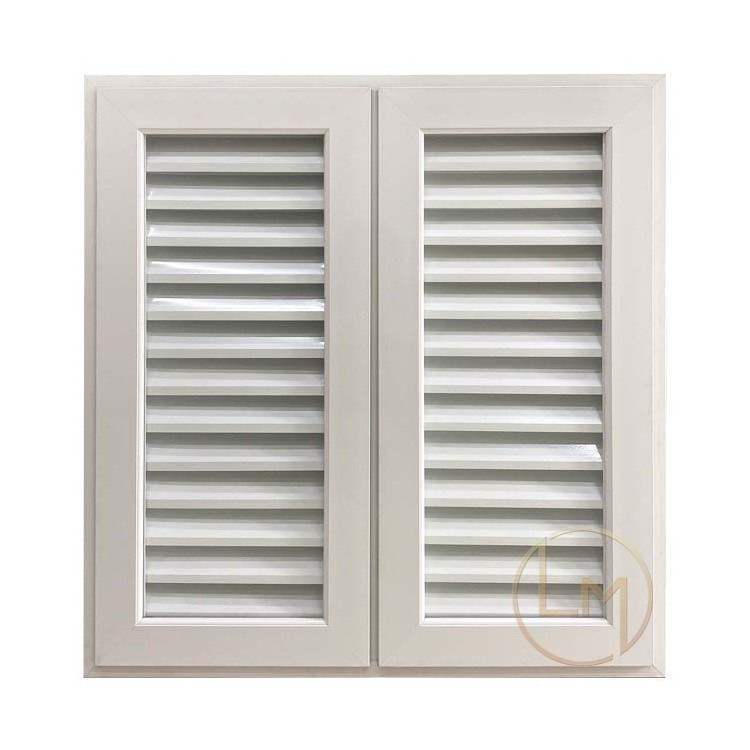 California Hurricane Protection Sound Insulation Fixed House Exterior Shutter Aluminum Windows Louver